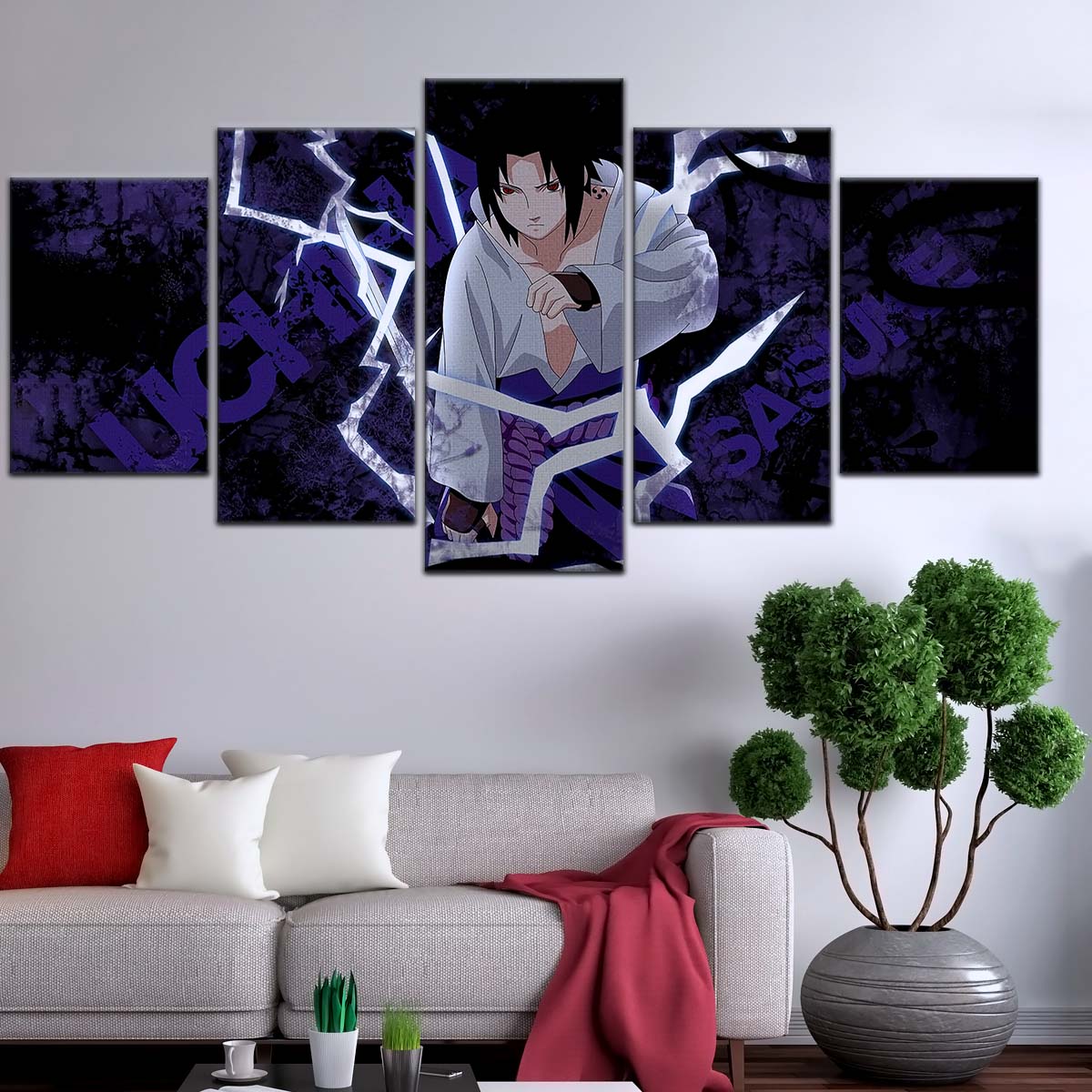 Naruto Wall Art - NA5047 - Sasuke Uchiha - Epic Naruto Anime Power Unleashed - Naruto Poster - Naruto Canvas