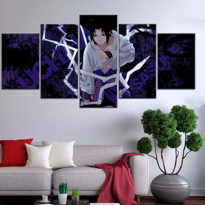 Naruto Wall Art - NA5047 - Sasuke Uchiha - Epic Naruto Anime Power Unleashed - Naruto Poster - Naruto Canvas