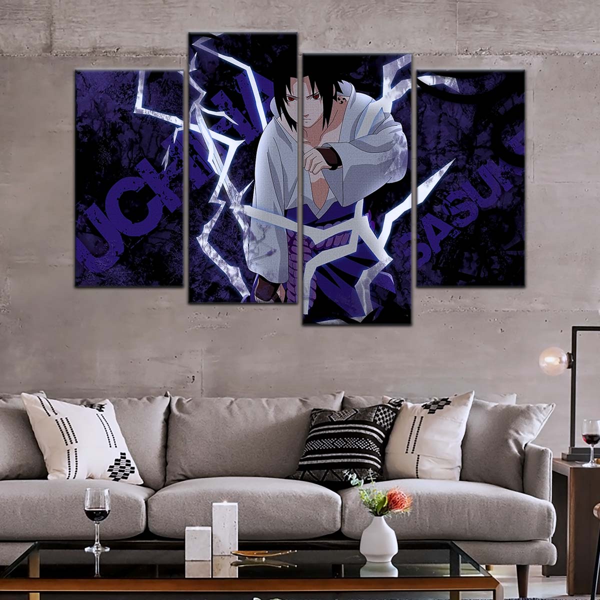 Naruto Wall Art - NA5047 - Sasuke Uchiha - Epic Naruto Anime Power Unleashed - Naruto Poster - Naruto Canvas
