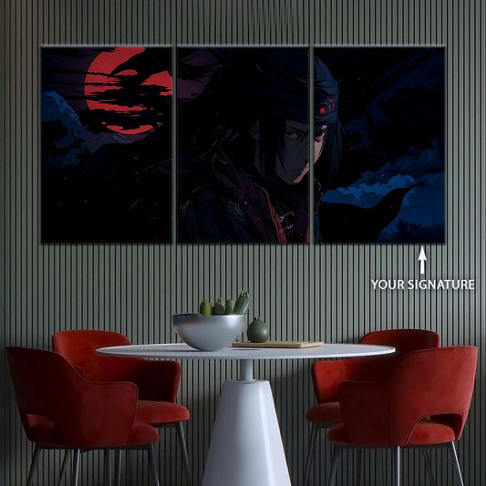 Naruto Wall Art - NA5049 - Sasuke Uchiha Nightfall - Naruto Poster - Naruto Canvas