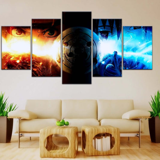 Naruto Wall Art - NA5050 - Naruto Uzumaki Vs Sasuke Uchiha - Naruto Poster - Naruto Canvas