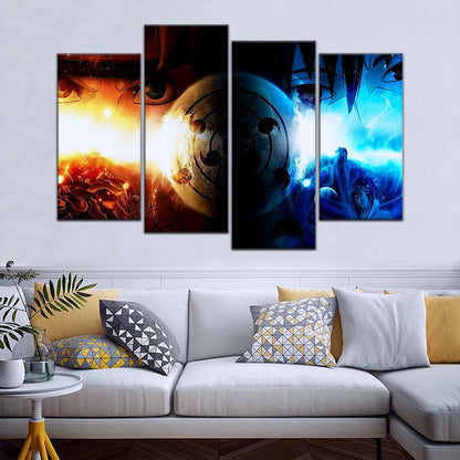 Naruto Wall Art - NA5050 - Naruto Uzumaki Vs Sasuke Uchiha - Naruto Poster - Naruto Canvas