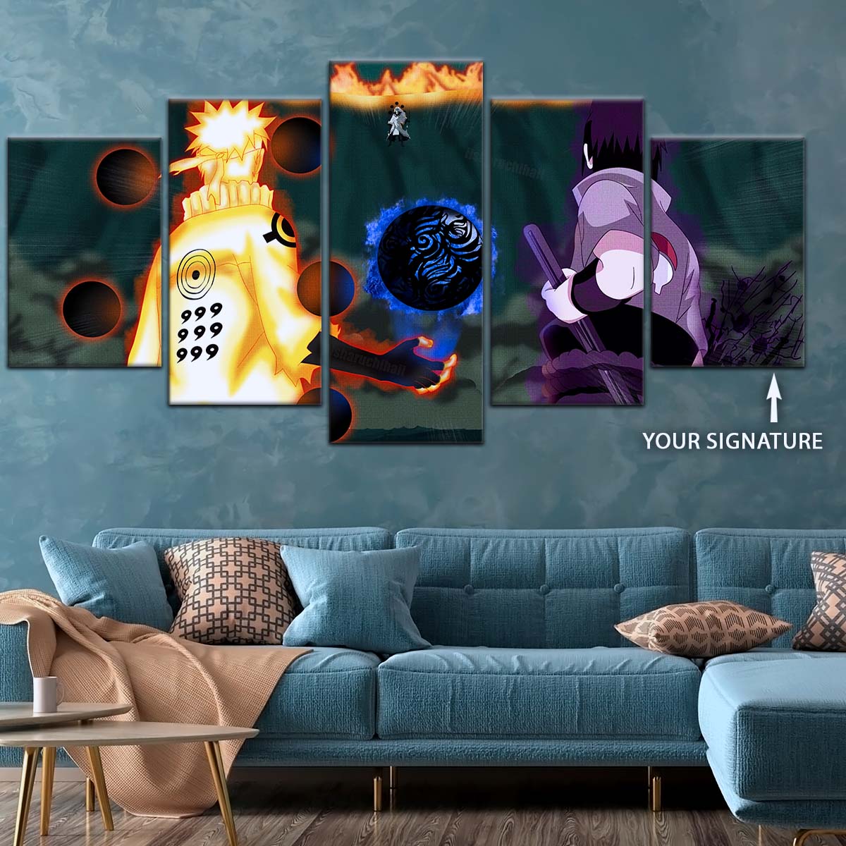 Naruto Wall Art - NA5056 - Naruto Uzumaki - Sasuke Uchiha - Naruto Poster - Naruto Canvas