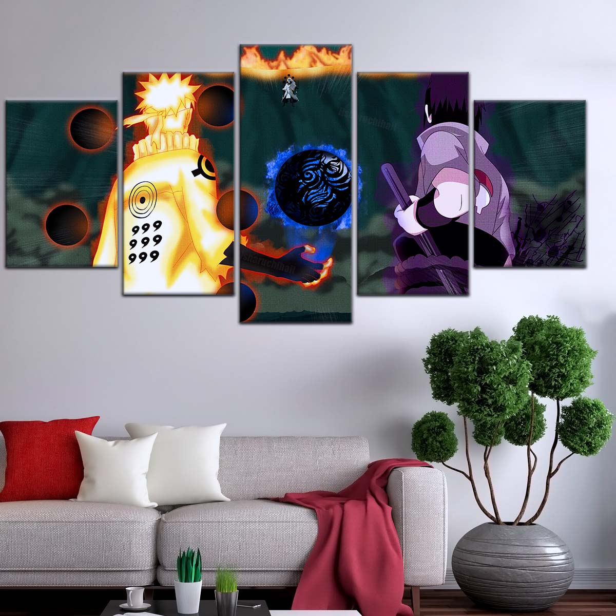 Naruto Wall Art - NA5056 - Naruto Uzumaki - Sasuke Uchiha - Naruto Poster - Naruto Canvas