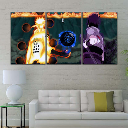 Naruto Wall Art - NA5056 - Naruto Uzumaki - Sasuke Uchiha - Naruto Poster - Naruto Canvas