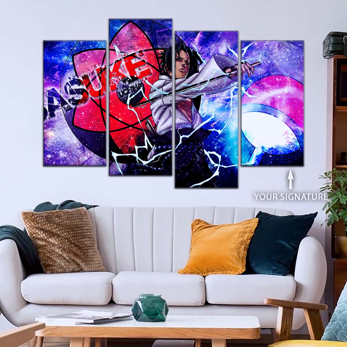 Naruto Wall Art - NA5058 - Epic Sasuke Uchiha - Naruto Power Unleashed - Naruto Poster - Naruto Canvas