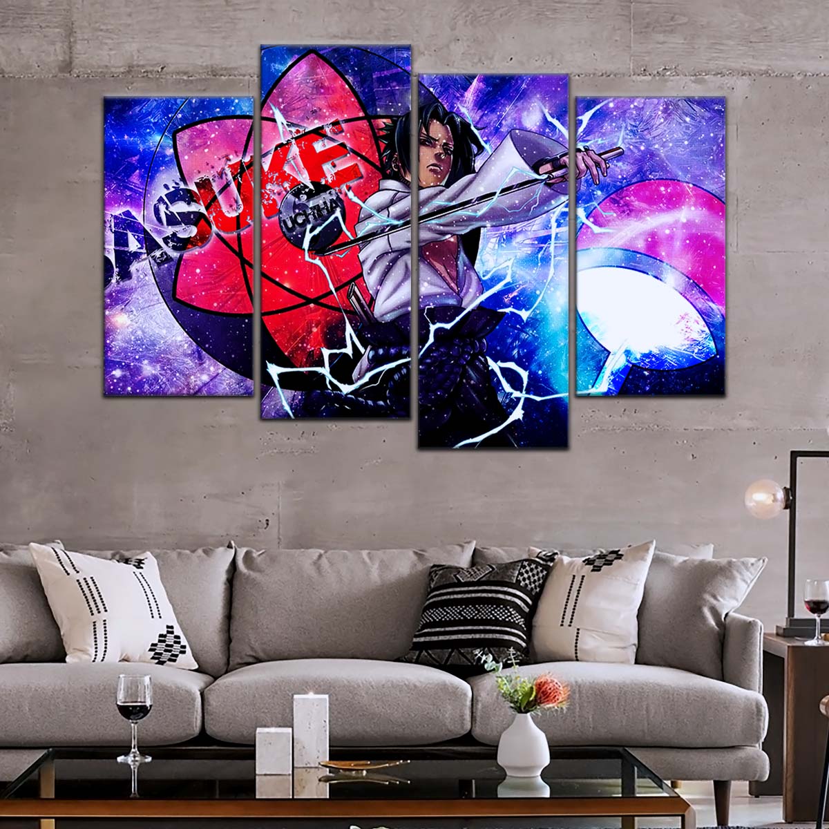 Naruto Wall Art - NA5058 - Epic Sasuke Uchiha - Naruto Power Unleashed - Naruto Poster - Naruto Canvas
