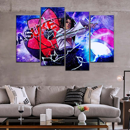 Naruto Wall Art - NA5058 - Epic Sasuke Uchiha - Naruto Power Unleashed - Naruto Poster - Naruto Canvas