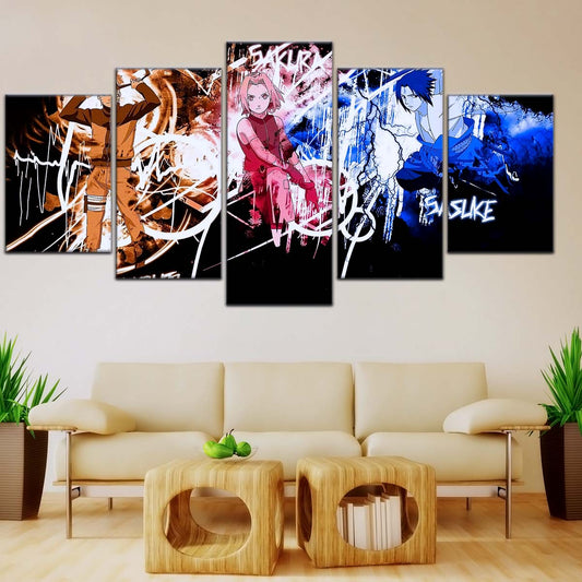 Naruto Wall Art - NA5060 - Sakura Haruno - Naruto Uzumaki - Sasuke Uchiha - Naruto Poster - Naruto Canvas