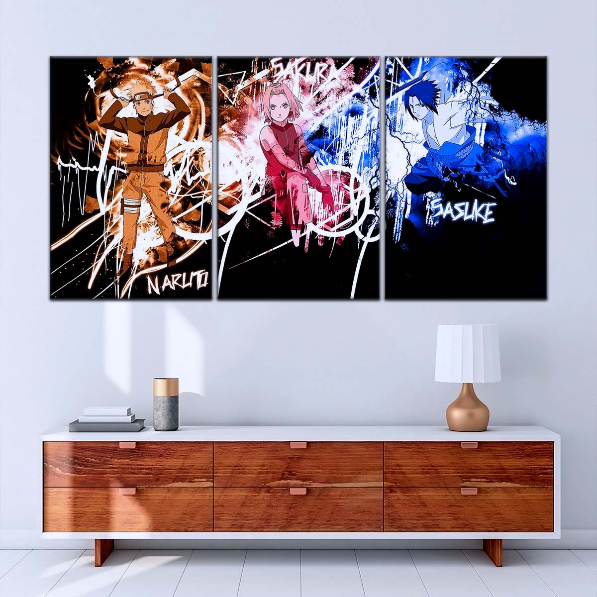 Naruto Wall Art - NA5060 - Sakura Haruno - Naruto Uzumaki - Sasuke Uchiha - Naruto Poster - Naruto Canvas