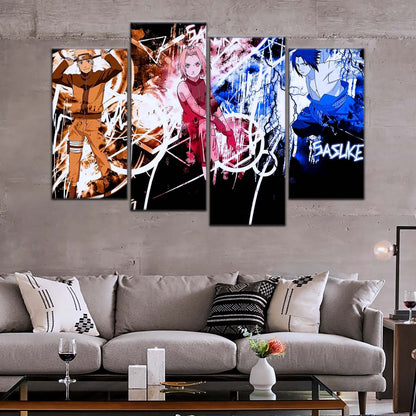 Naruto Wall Art - NA5060 - Sakura Haruno - Naruto Uzumaki - Sasuke Uchiha - Naruto Poster - Naruto Canvas