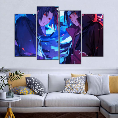 Naruto Wall Art - NA5061 - Itachi Uchiha - Sasuke Uchiha - Naruto Poster - Naruto Canvas
