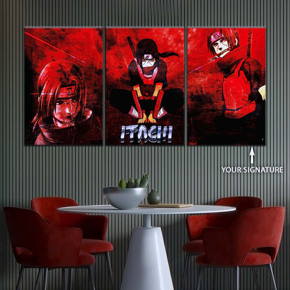 Naruto Wall Art - NA5062 - Itachi Uchiha - Red Eyes Sharingan - Naruto Poster - Naruto Canvas