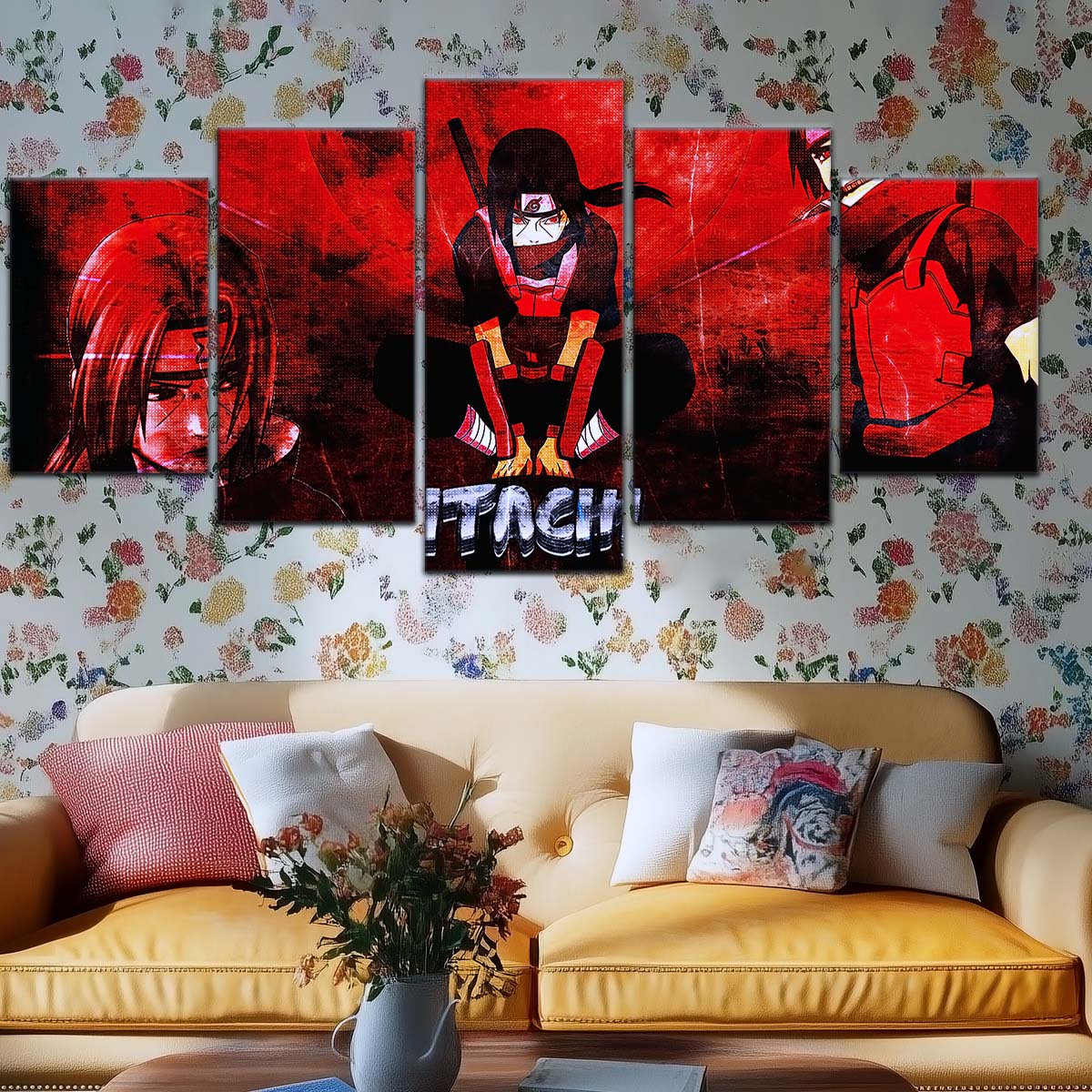 Naruto Wall Art - NA5062 - Itachi Uchiha - Red Eyes Sharingan - Naruto Poster - Naruto Canvas