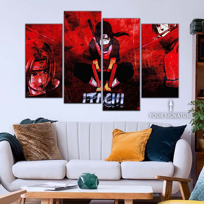Naruto Wall Art - NA5062 - Itachi Uchiha - Red Eyes Sharingan - Naruto Poster - Naruto Canvas