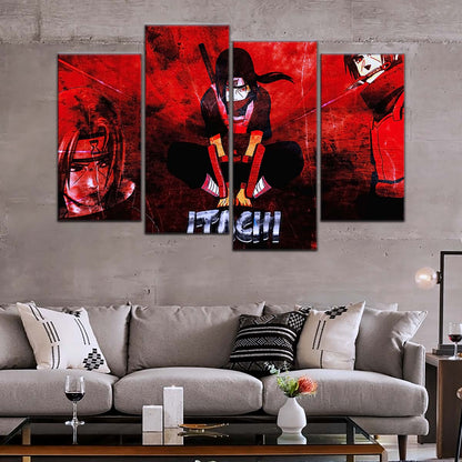 Naruto Wall Art - NA5062 - Itachi Uchiha - Red Eyes Sharingan - Naruto Poster - Naruto Canvas