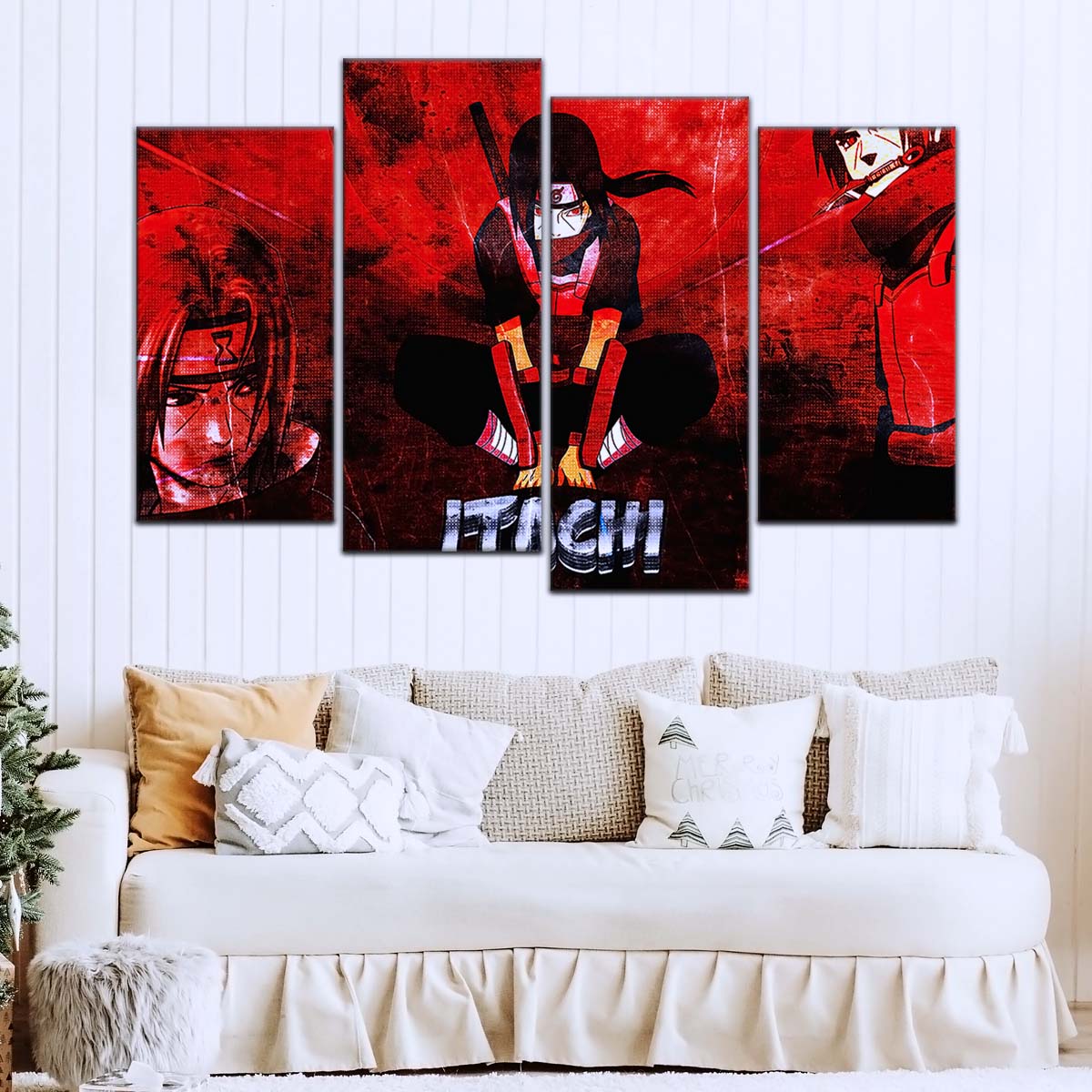 Naruto Wall Art - NA5062 - Itachi Uchiha - Red Eyes Sharingan - Naruto Poster - Naruto Canvas