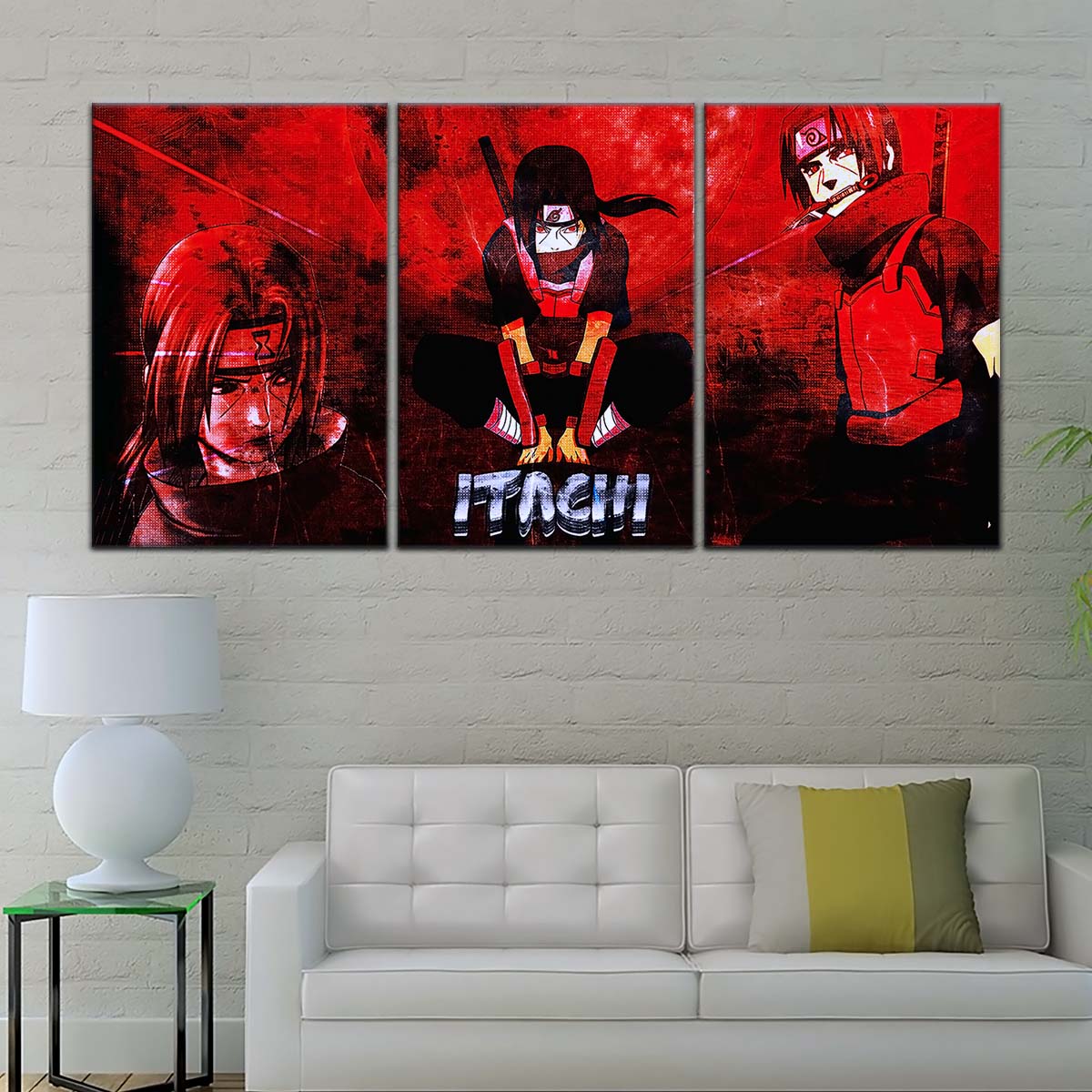 Naruto Wall Art - NA5062 - Itachi Uchiha - Red Eyes Sharingan - Naruto Poster - Naruto Canvas