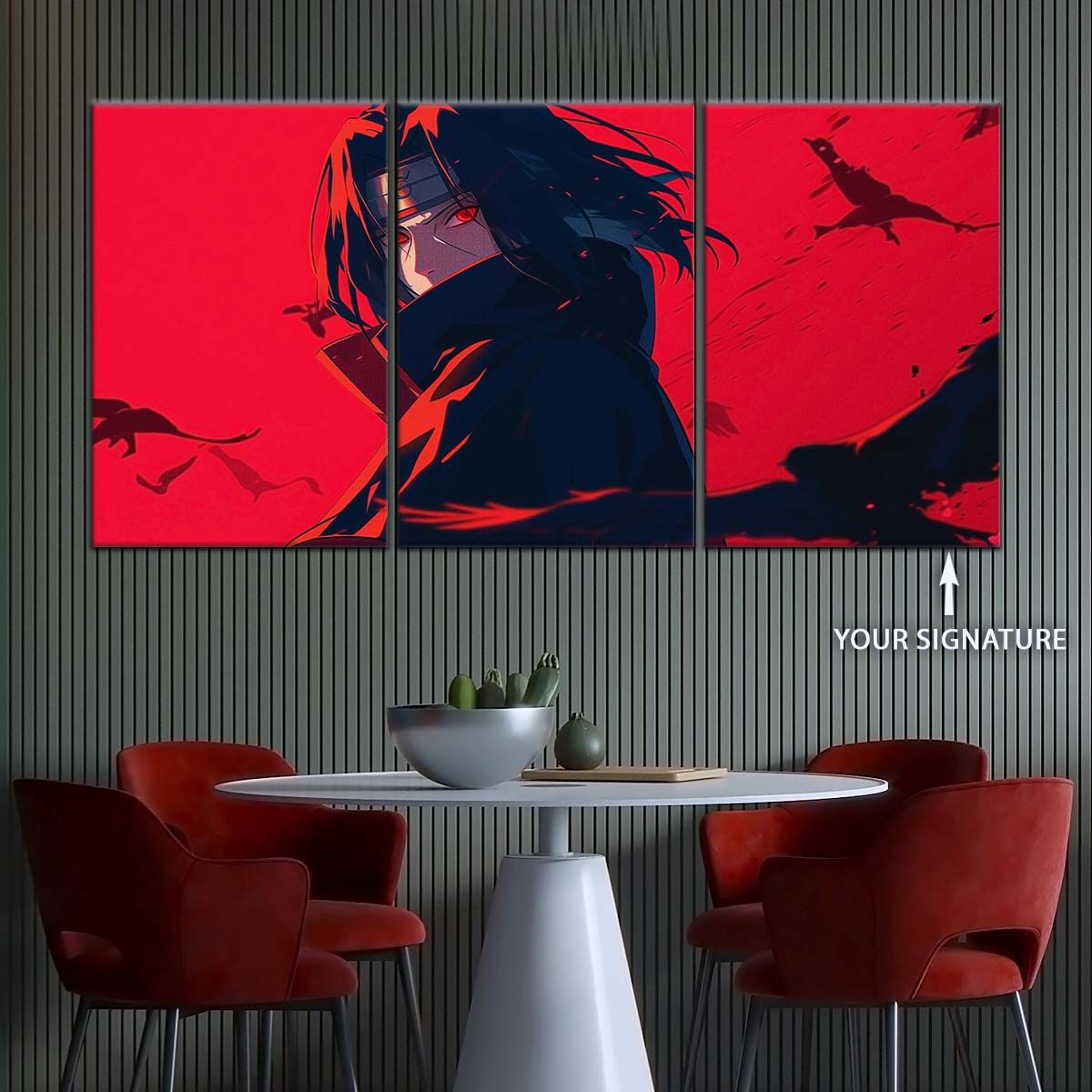 Naruto Wall Art - NA5064 - Itachi Uchiha - Sharingan Blaze - Naruto Poster - Naruto Canvas