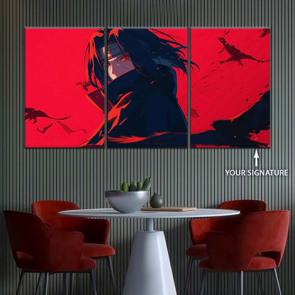 Naruto Wall Art - NA5064 - Itachi Uchiha - Sharingan Blaze - Naruto Poster - Naruto Canvas