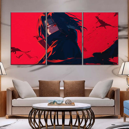 Naruto Wall Art - NA5064 - Itachi Uchiha - Sharingan Blaze - Naruto Poster - Naruto Canvas