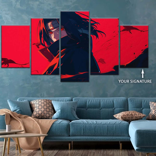 Naruto Wall Art - NA5064 - Itachi Uchiha - Sharingan Blaze - Naruto Poster - Naruto Canvas