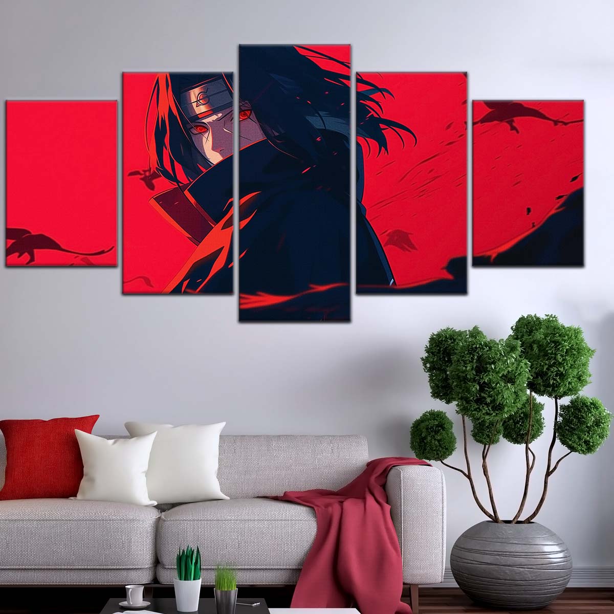 Naruto Wall Art - NA5064 - Itachi Uchiha - Sharingan Blaze - Naruto Poster - Naruto Canvas