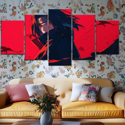Naruto Wall Art - NA5064 - Itachi Uchiha - Sharingan Blaze - Naruto Poster - Naruto Canvas