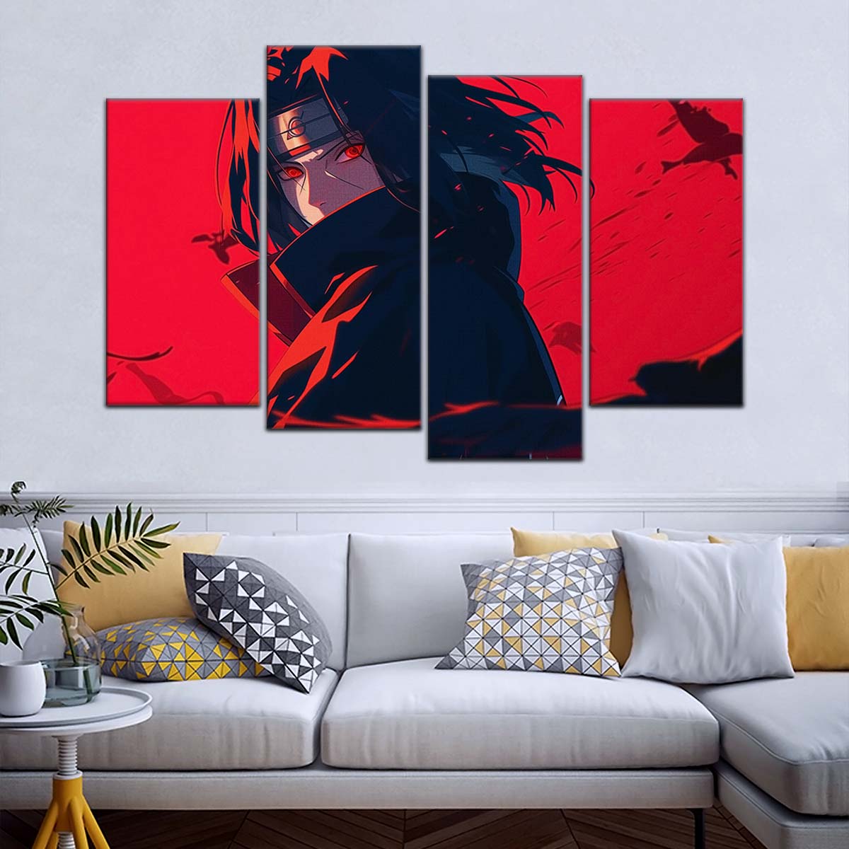 Naruto Wall Art - NA5064 - Itachi Uchiha - Sharingan Blaze - Naruto Poster - Naruto Canvas