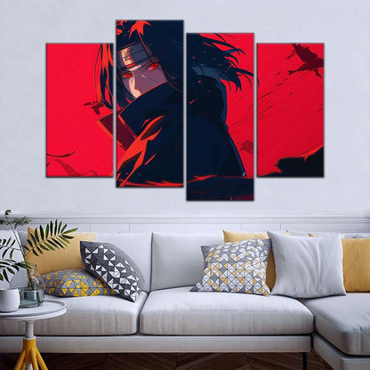 Naruto Wall Art - NA5064 - Itachi Uchiha - Sharingan Blaze - Naruto Poster - Naruto Canvas