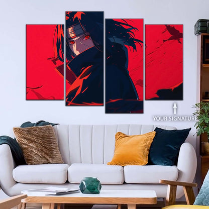 Naruto Wall Art - NA5064 - Itachi Uchiha - Sharingan Blaze - Naruto Poster - Naruto Canvas