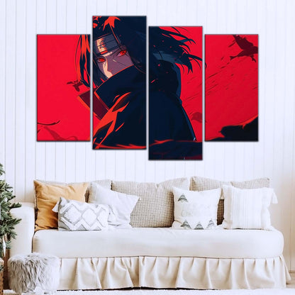 Naruto Wall Art - NA5064 - Itachi Uchiha - Sharingan Blaze - Naruto Poster - Naruto Canvas