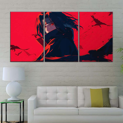 Naruto Wall Art - NA5064 - Itachi Uchiha - Sharingan Blaze - Naruto Poster - Naruto Canvas