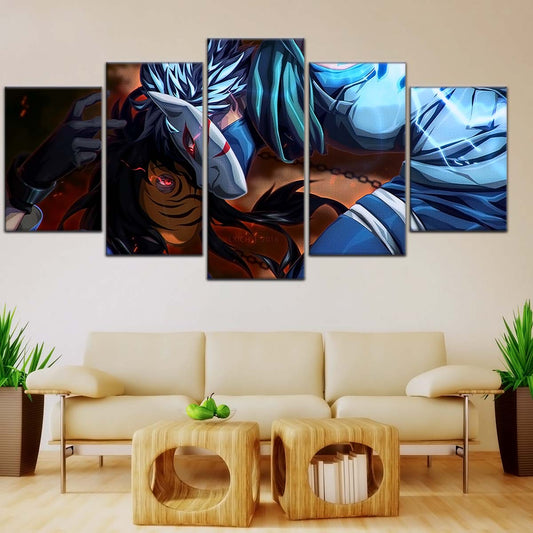 Naruto Wall Art - NA5076 - Obito Uchiha Vs Kakashi Hatake - Naruto Poster - Naruto Canvas