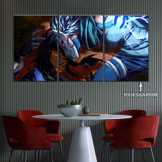 Naruto Wall Art - NA5076 - Obito Uchiha Vs Kakashi Hatake - Naruto Poster - Naruto Canvas