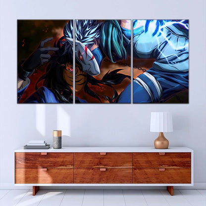 Naruto Wall Art - NA5076 - Obito Uchiha Vs Kakashi Hatake - Naruto Poster - Naruto Canvas