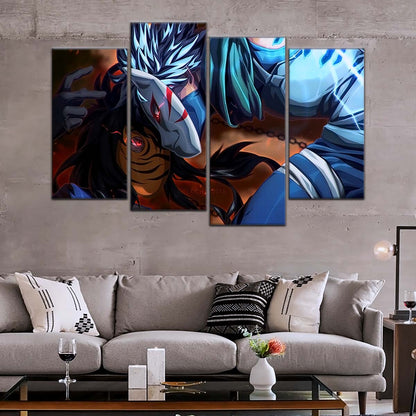 Naruto Wall Art - NA5076 - Obito Uchiha Vs Kakashi Hatake - Naruto Poster - Naruto Canvas
