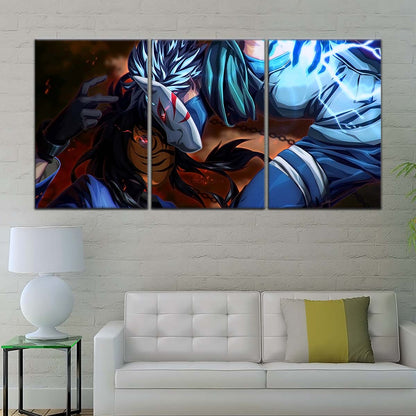 Naruto Wall Art - NA5076 - Obito Uchiha Vs Kakashi Hatake - Naruto Poster - Naruto Canvas