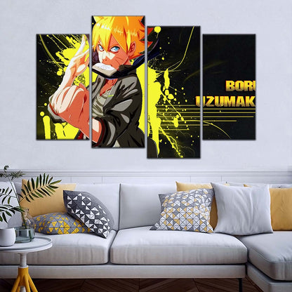 Naruto Wall Art - NA5082 - Boruto Uzumaki - Dynamic Ninja Power Unleashed - Naruto Poster - Naruto Canvas
