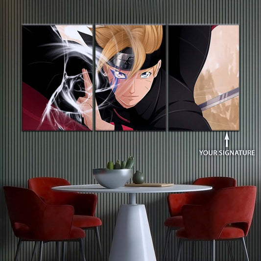 Naruto Wall Art - NA5083 - Boruto Uzumaki - Dynamic Anime Action Scene - Naruto Poster - Naruto Canvas