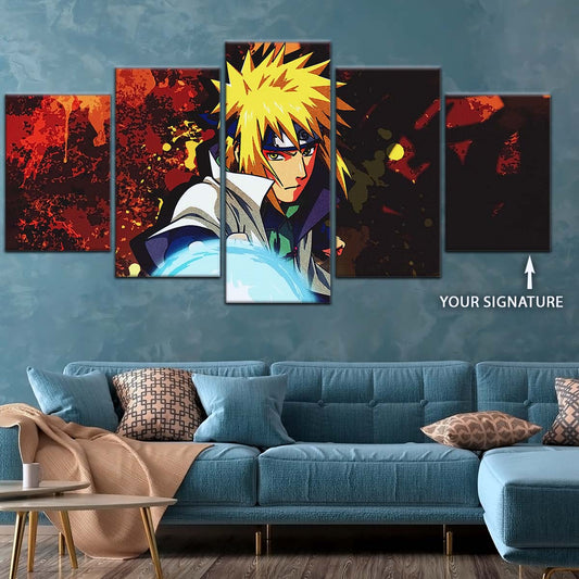 Naruto Wall Art - NA5096 - Minato Namikaze - Naruto’s Lightning Ninja Unleashed - Naruto Poster - Naruto Canvas