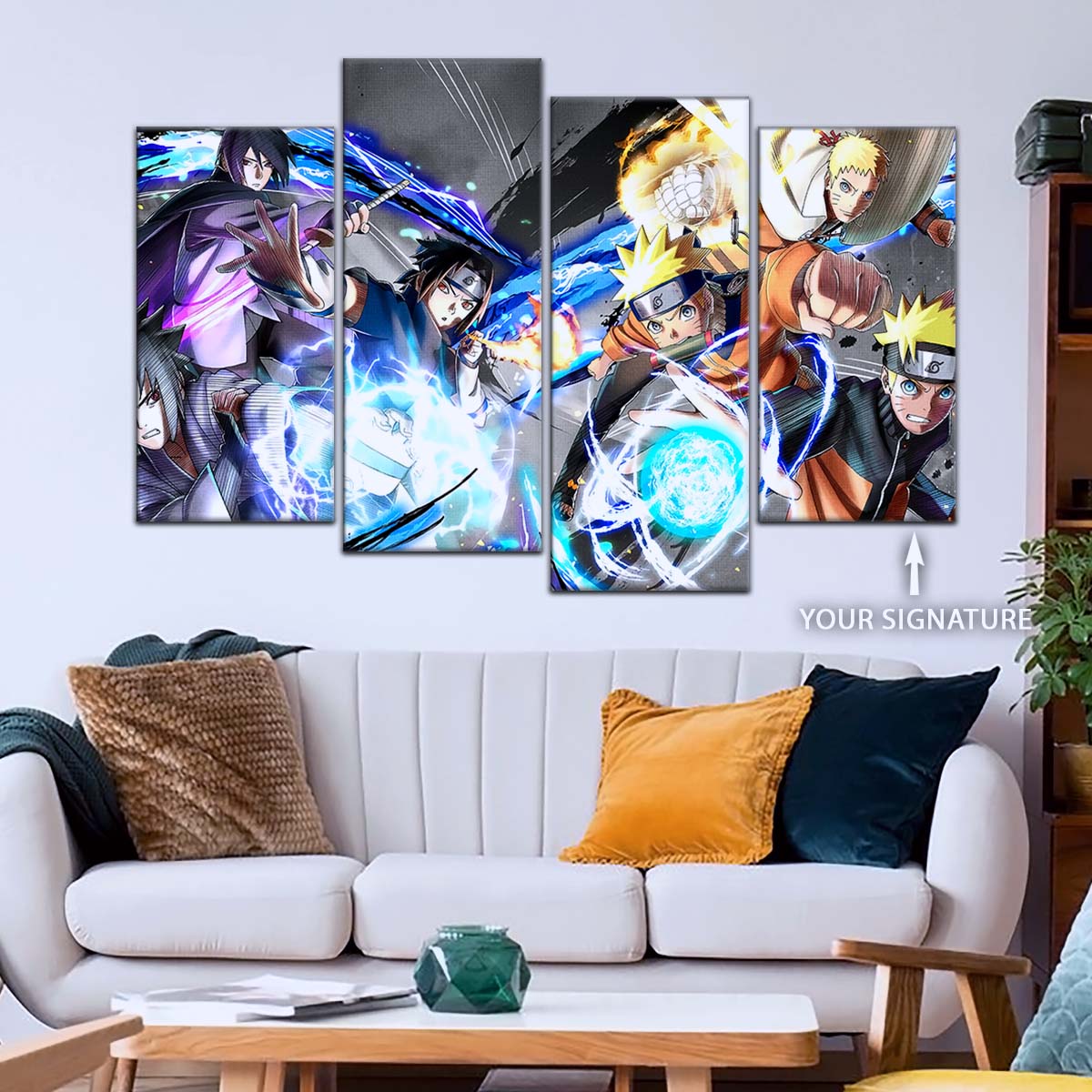 Naruto Wall Art - NA5009 - Naruto Uzumaki - Sasuke Uchiha - Naruto Poster - Naruto Canvas