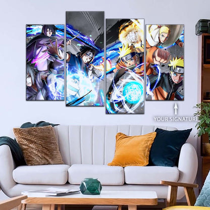 Naruto Wall Art - NA5009 - Naruto Uzumaki - Sasuke Uchiha - Naruto Poster - Naruto Canvas