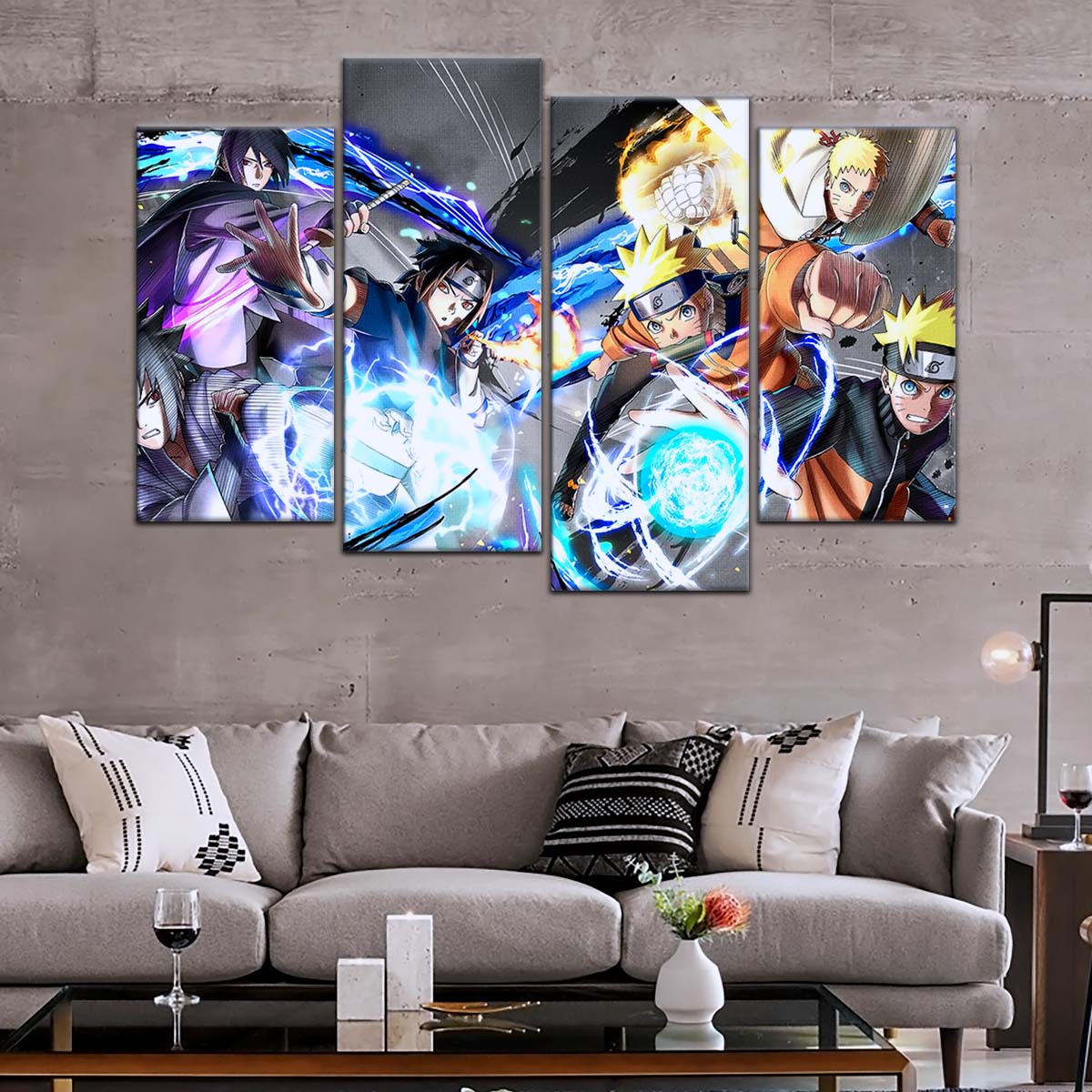 Naruto Wall Art - NA5009 - Naruto Uzumaki - Sasuke Uchiha - Naruto Poster - Naruto Canvas