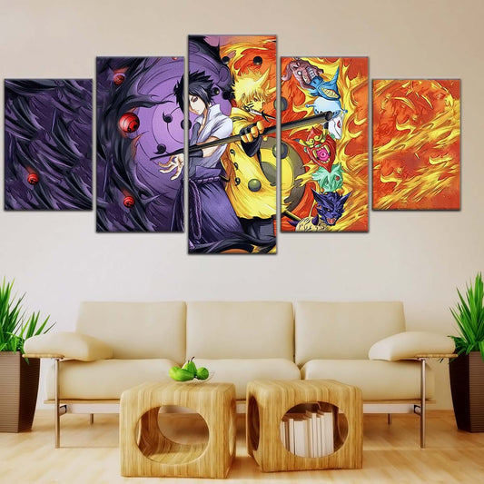Naruto Wall Art - NA5010 - Naruto Uzumaki - Sasuke Uchiha - Naruto Poster - Naruto Canvas