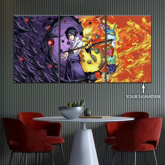 Naruto Wall Art - NA5010 - Naruto Uzumaki - Sasuke Uchiha - Naruto Poster - Naruto Canvas