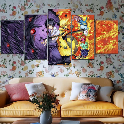 Naruto Wall Art - NA5010 - Naruto Uzumaki - Sasuke Uchiha - Naruto Poster - Naruto Canvas