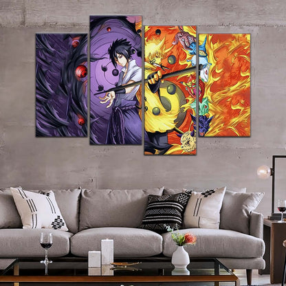 Naruto Wall Art - NA5010 - Naruto Uzumaki - Sasuke Uchiha - Naruto Poster - Naruto Canvas