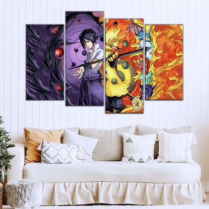 Naruto Wall Art - NA5010 - Naruto Uzumaki - Sasuke Uchiha - Naruto Poster - Naruto Canvas