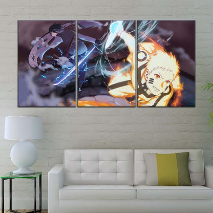 Naruto Wall Art - NA5012 - Naruto Uzumaki - Sasuke Uchiha - Naruto Poster - Naruto Canvas